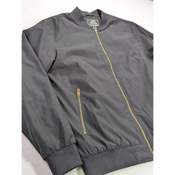 Outdoor Jacket Black Bomber Jack w/Quilted Lining by MagcoMsen Size M - Picture 5 of 13